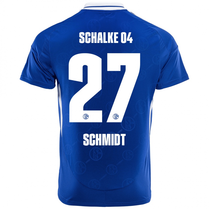 Gyermek Tim Schmidt #27 Királykék Hazai Jersey 2024/25 Mez Póló Ing