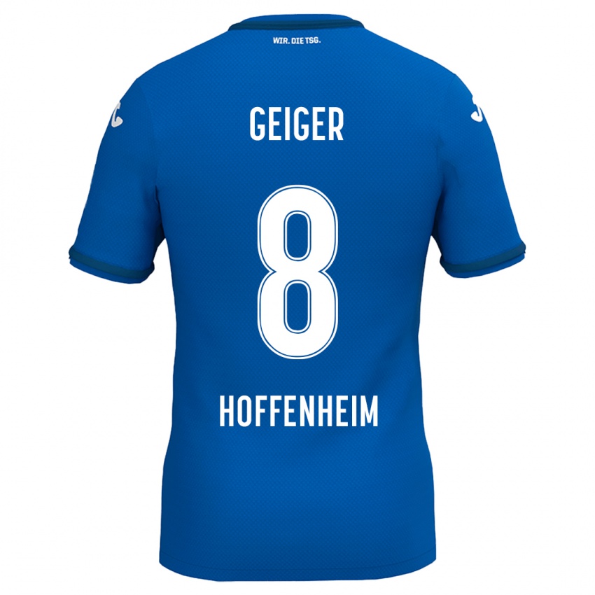 Gyermek Dennis Geiger #8 Királykék Hazai Jersey 2024/25 Mez Póló Ing