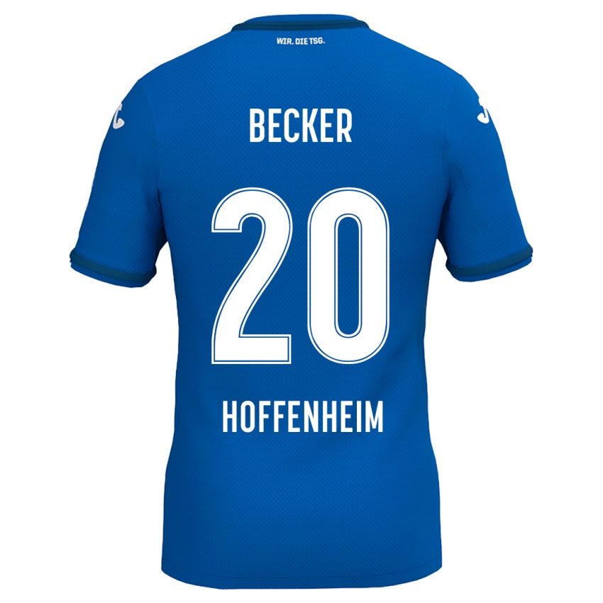 Gyermek Finn Ole Becker #20 Királykék Hazai Jersey 2024/25 Mez Póló Ing