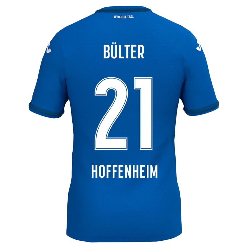 Gyermek Marius Bülter #21 Királykék Hazai Jersey 2024/25 Mez Póló Ing