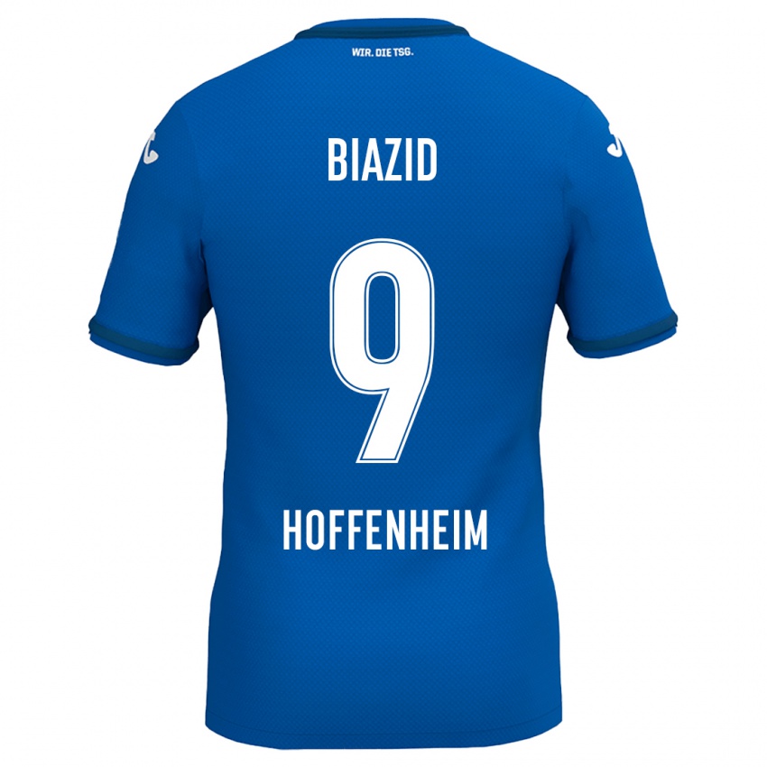 Gyermek Zain Biazid #9 Királykék Hazai Jersey 2024/25 Mez Póló Ing