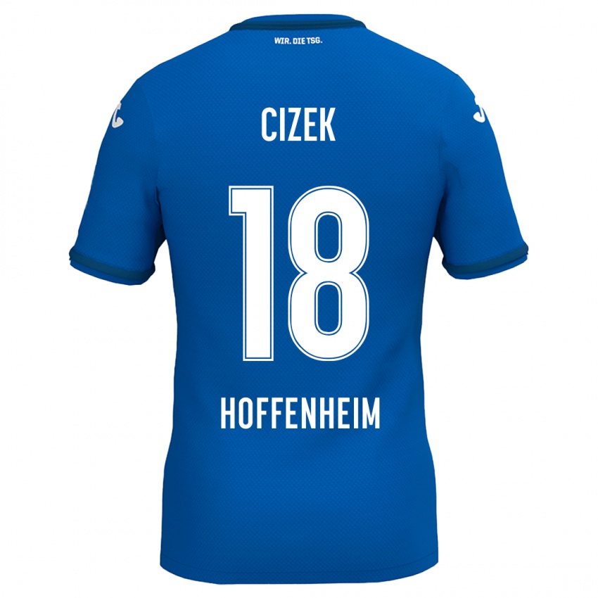 Gyermek Krystof Cizek #18 Királykék Hazai Jersey 2024/25 Mez Póló Ing