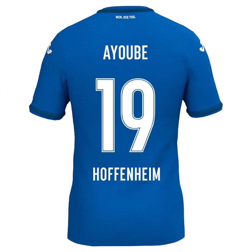 Gyermek Ayoube Amaimouni-Echghouyab #19 Királykék Hazai Jersey 2024/25 Mez Póló Ing