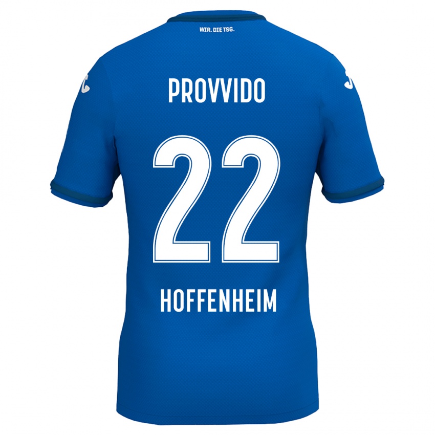 Gyermek Luca Provvido #22 Királykék Hazai Jersey 2024/25 Mez Póló Ing