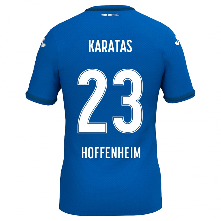 Gyermek Can Karatas #23 Királykék Hazai Jersey 2024/25 Mez Póló Ing