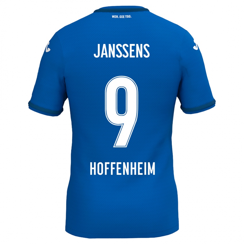 Gyermek Jill Janssens #9 Királykék Hazai Jersey 2024/25 Mez Póló Ing