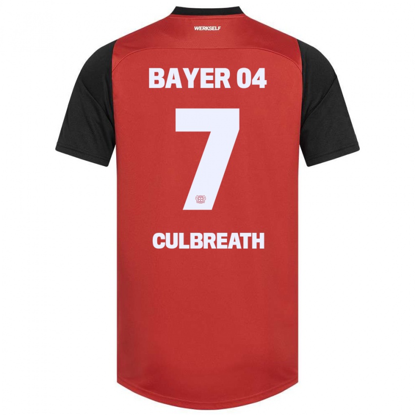 Gyermek Montrell Culbreath #7 Piros Fekete Hazai Jersey 2024/25 Mez Póló Ing