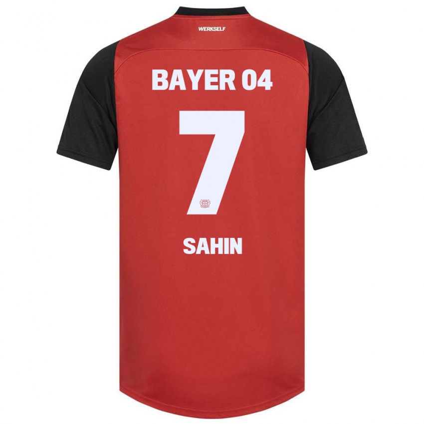 Gyermek Batuhan Sahin #7 Piros Fekete Hazai Jersey 2024/25 Mez Póló Ing