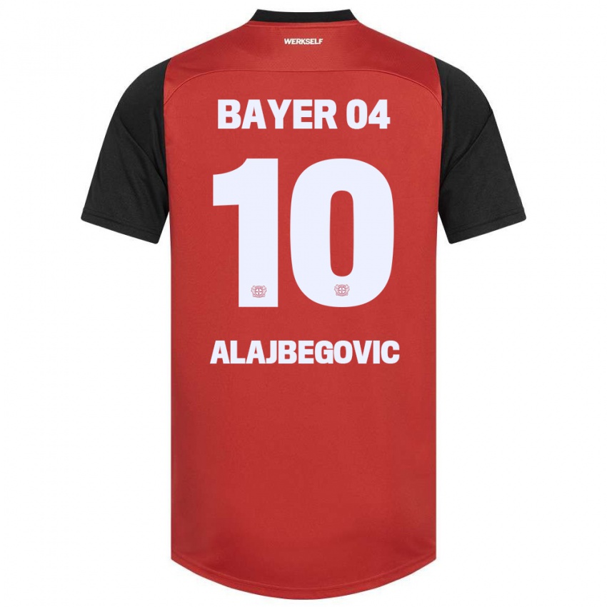 Gyermek Kerim Alajbegovic #10 Piros Fekete Hazai Jersey 2024/25 Mez Póló Ing