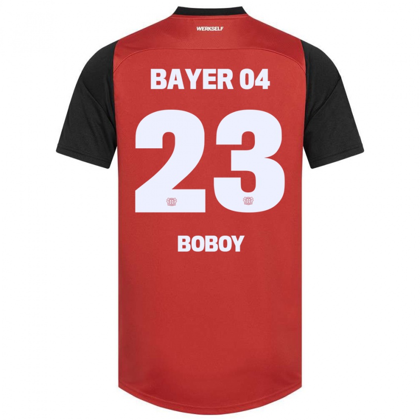 Gyermek Delice Boboy #23 Piros Fekete Hazai Jersey 2024/25 Mez Póló Ing