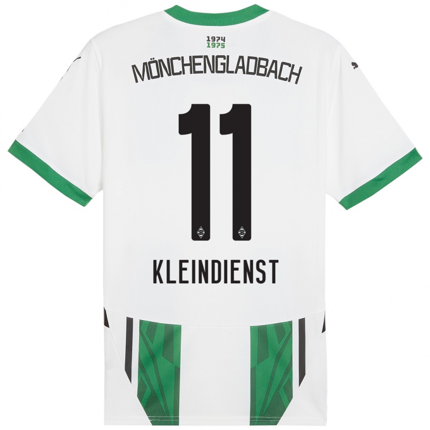 Gyermek Tim Kleindienst #11 Fehér Zöld Hazai Jersey 2024/25 Mez Póló Ing