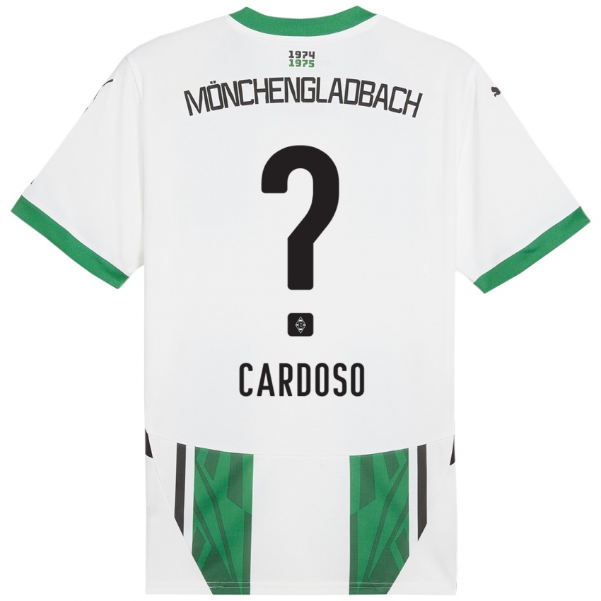 Gyermek Tiago Pereira Cardoso #0 Fehér Zöld Hazai Jersey 2024/25 Mez Póló Ing