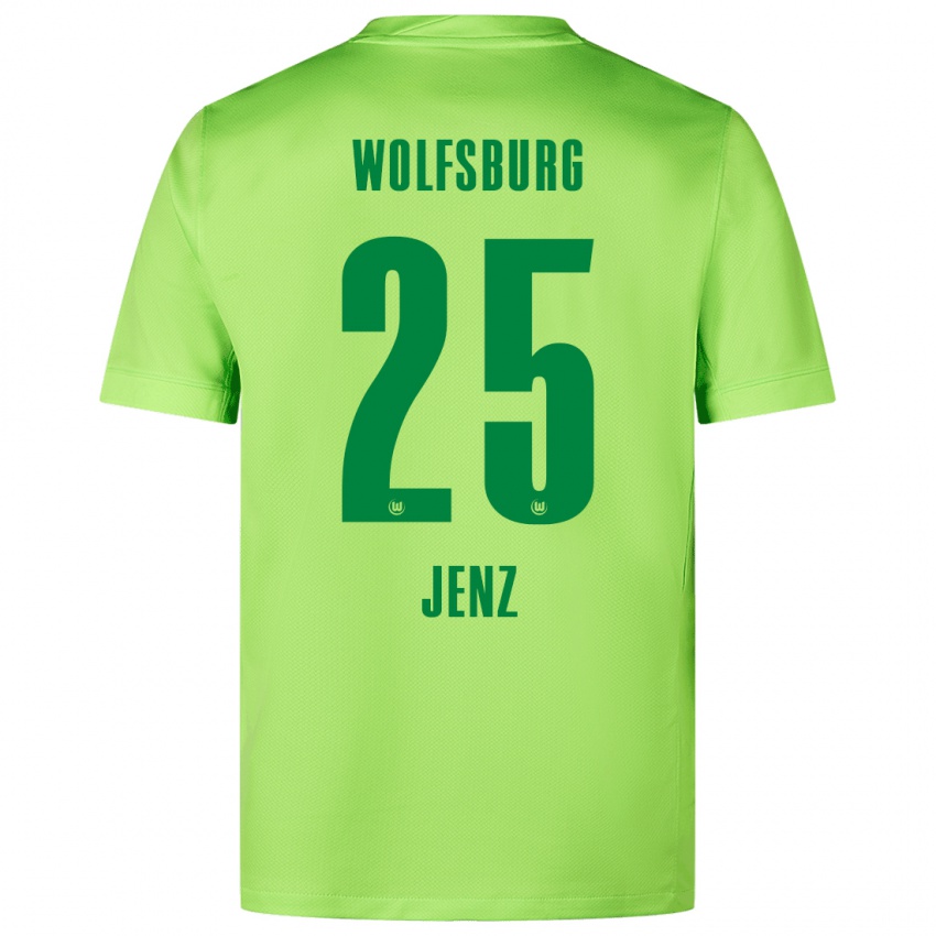 Gyermek Moritz Jenz #25 Fluoreszkáló Zöld Hazai Jersey 2024/25 Mez Póló Ing