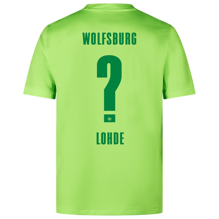 Gyermek Sven Lohde #0 Fluoreszkáló Zöld Hazai Jersey 2024/25 Mez Póló Ing