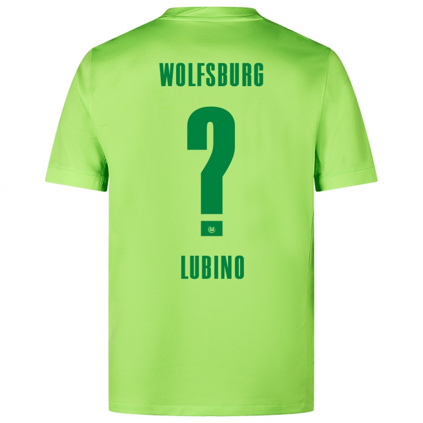 Gyermek Francesco Lubino #0 Fluoreszkáló Zöld Hazai Jersey 2024/25 Mez Póló Ing