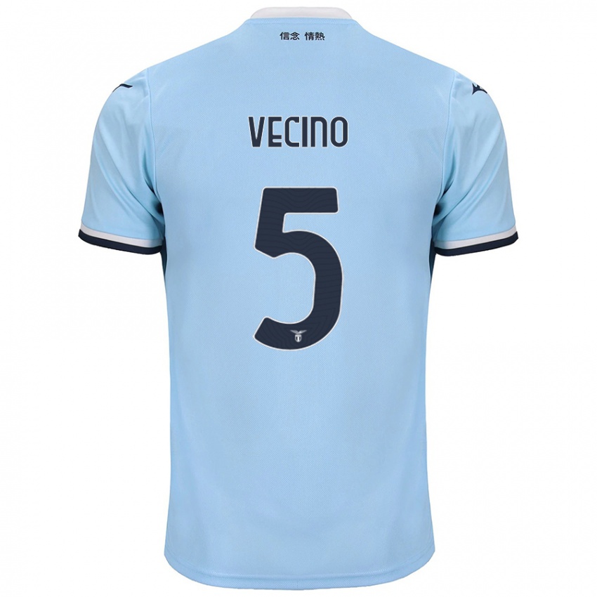 Gyermek Matías Vecino #5 Kék Hazai Jersey 2024/25 Mez Póló Ing