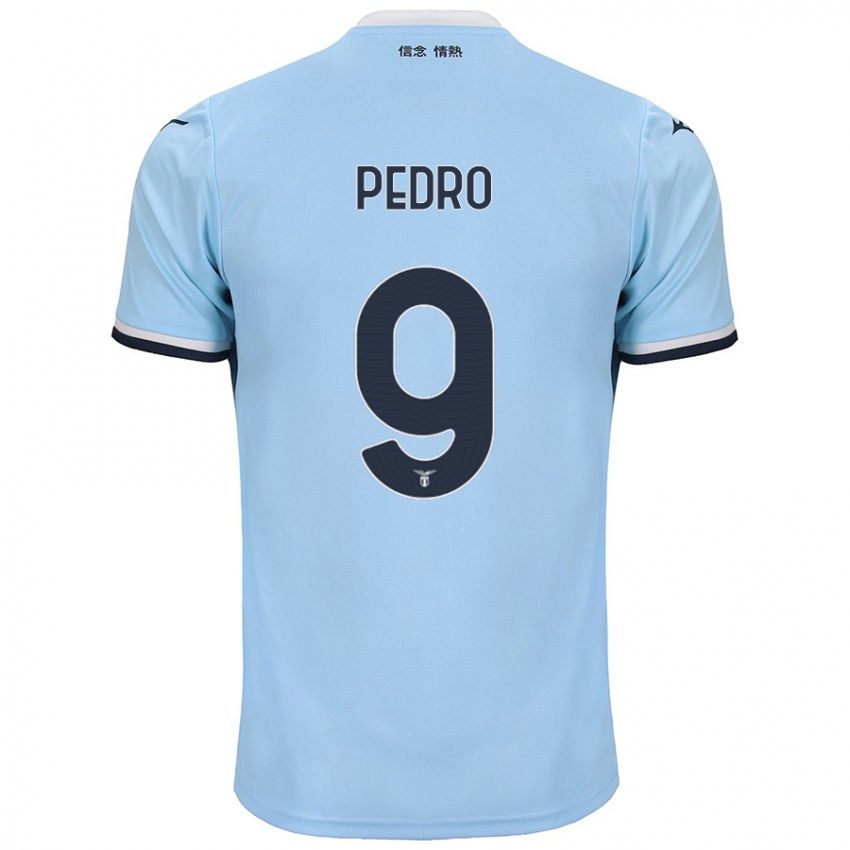 Gyermek Pedro #9 Kék Hazai Jersey 2024/25 Mez Póló Ing