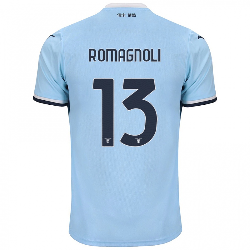 Gyermek Alessio Romagnoli #13 Kék Hazai Jersey 2024/25 Mez Póló Ing