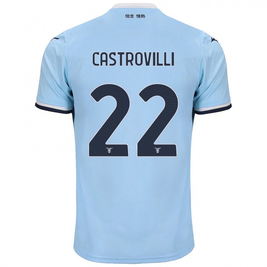 Gyermek Gaetano Castrovilli #22 Kék Hazai Jersey 2024/25 Mez Póló Ing