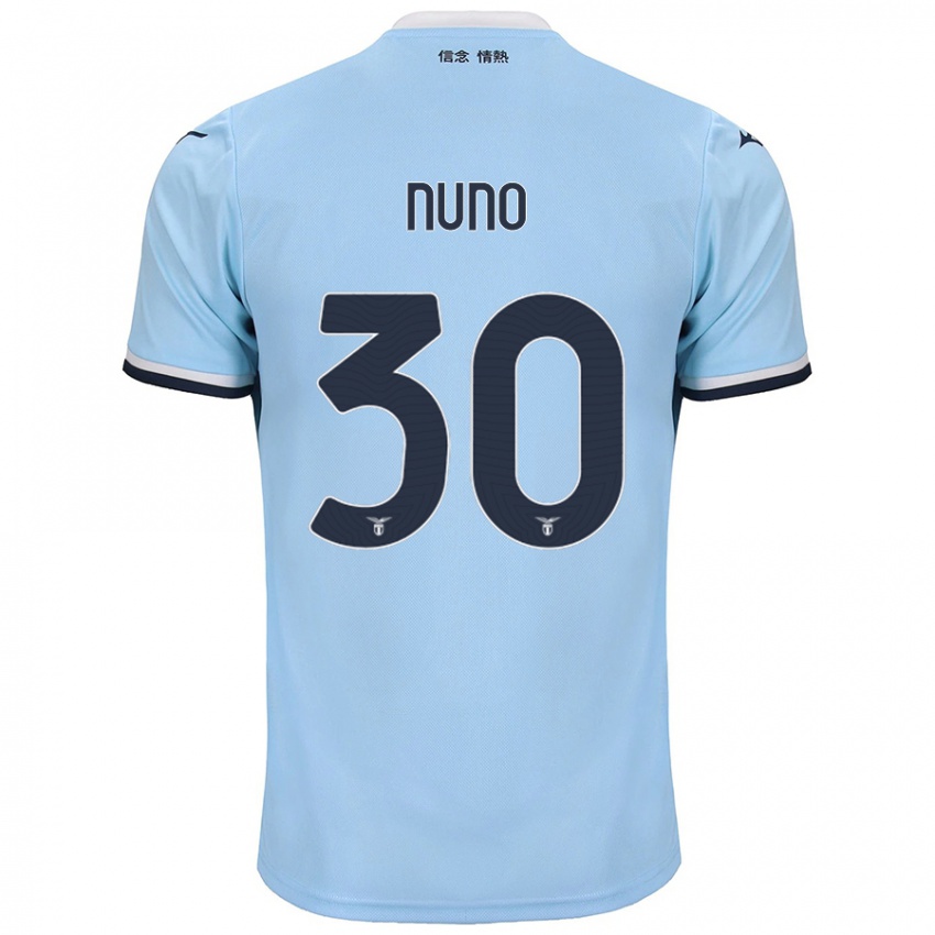 Gyermek Nuno Tavares #30 Kék Hazai Jersey 2024/25 Mez Póló Ing