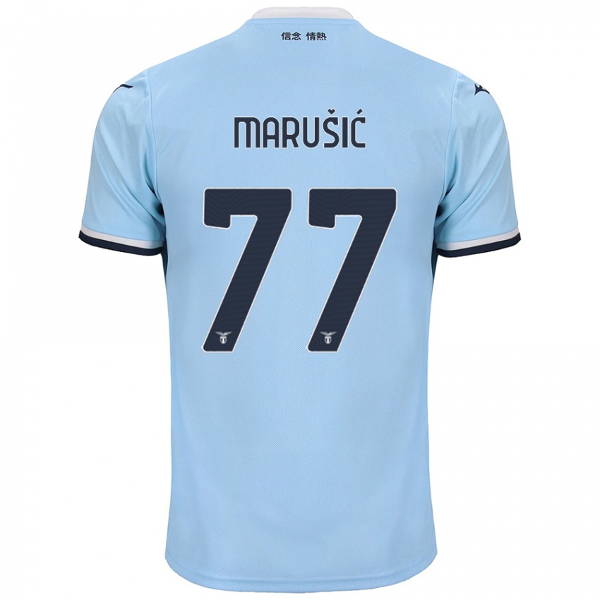 Gyermek Adam Marusic #77 Kék Hazai Jersey 2024/25 Mez Póló Ing