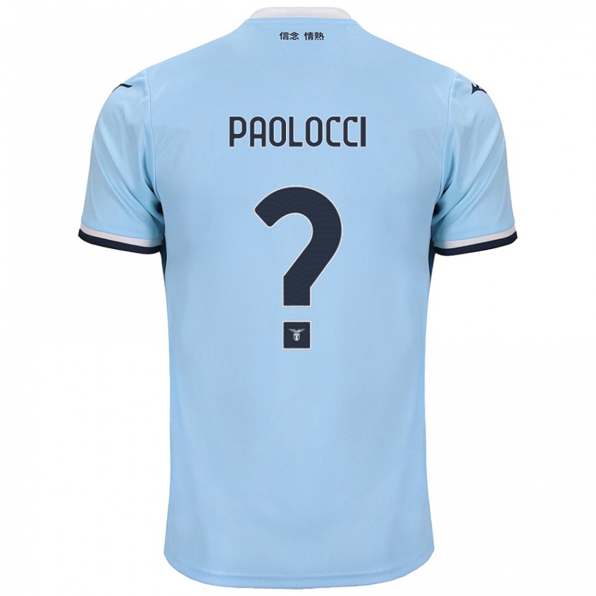 Gyermek Gabriele Paolocci #0 Kék Hazai Jersey 2024/25 Mez Póló Ing