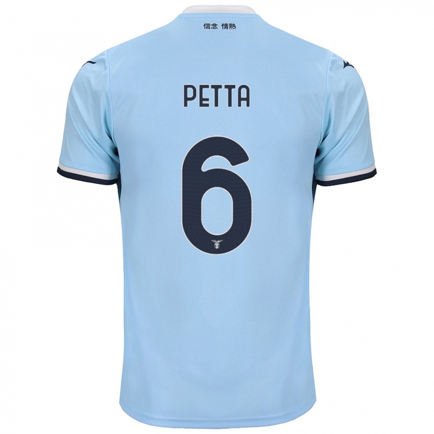 Gyermek Andrea Petta #6 Kék Hazai Jersey 2024/25 Mez Póló Ing