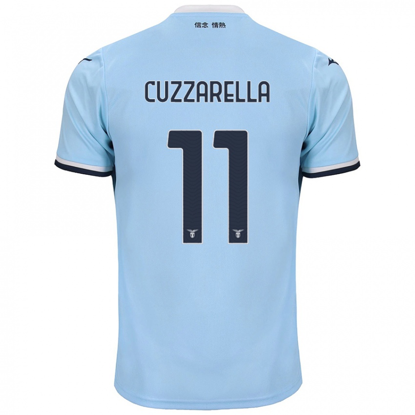 Gyermek Cristian Cuzzarella #11 Kék Hazai Jersey 2024/25 Mez Póló Ing