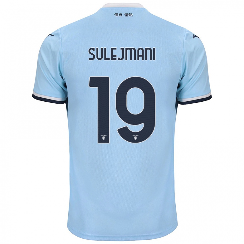 Gyermek Flavio Sulejmani #19 Kék Hazai Jersey 2024/25 Mez Póló Ing