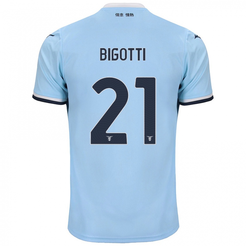 Gyermek Massimo Bigotti #21 Kék Hazai Jersey 2024/25 Mez Póló Ing