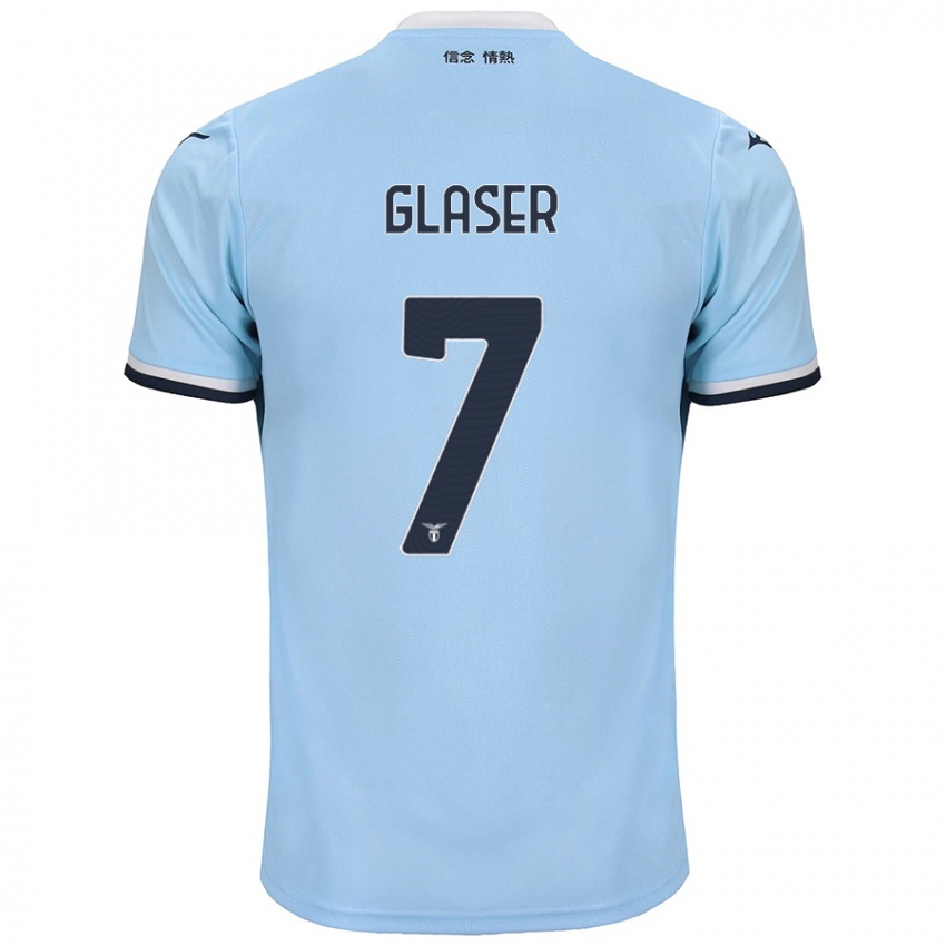 Gyermek Julia Glaser #7 Kék Hazai Jersey 2024/25 Mez Póló Ing