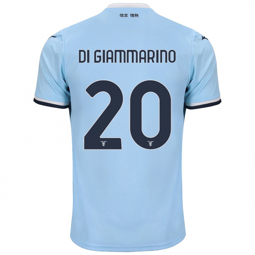 Gyermek Virginia Di Giammarino #20 Kék Hazai Jersey 2024/25 Mez Póló Ing