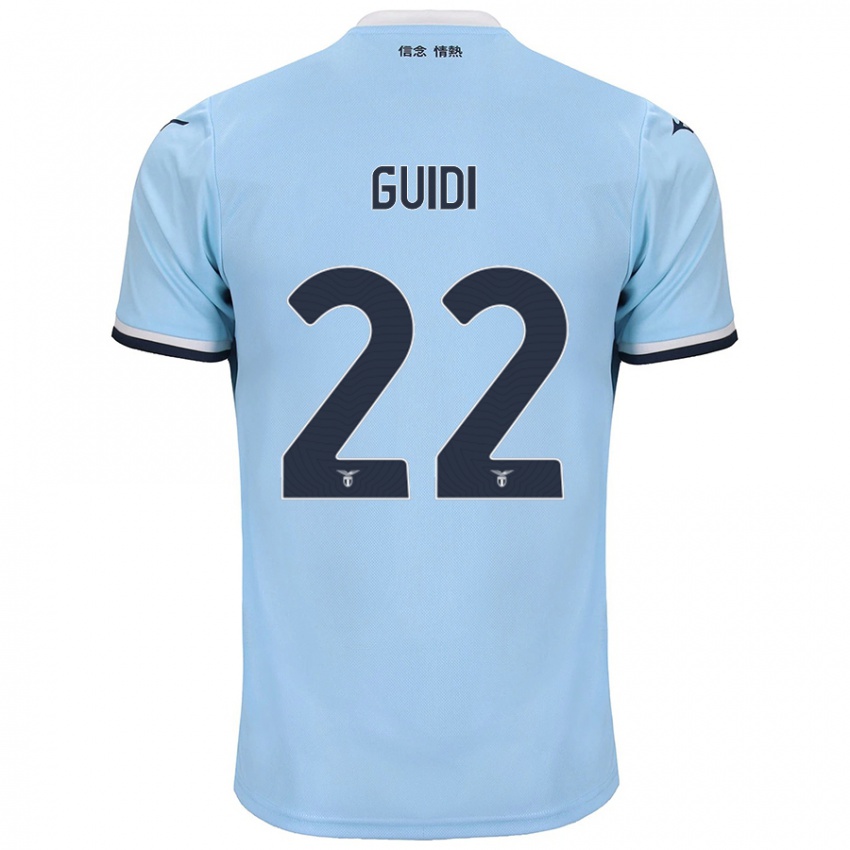 Gyermek Emma Guidi #22 Kék Hazai Jersey 2024/25 Mez Póló Ing