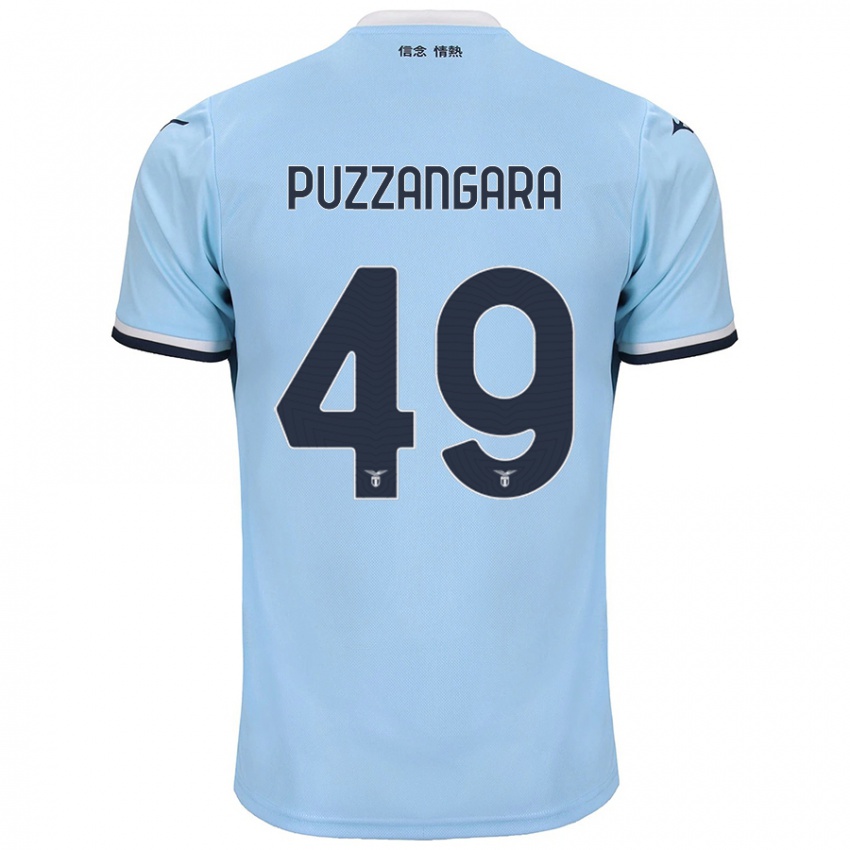 Gyermek Angelo Antonio Puzzangara #49 Kék Hazai Jersey 2024/25 Mez Póló Ing