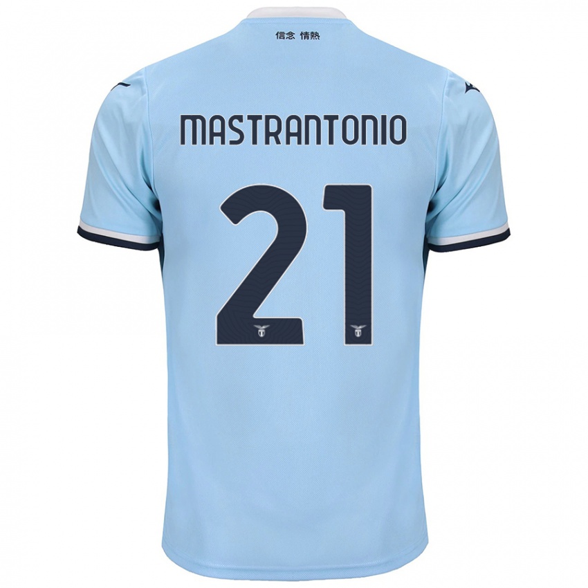 Gyermek Ella Mastrantonio #21 Kék Hazai Jersey 2024/25 Mez Póló Ing