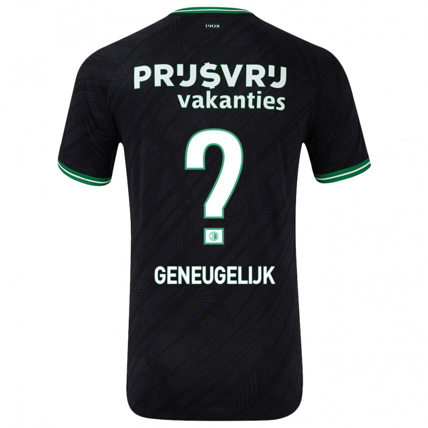 Gyermek Ivar Geneugelijk #0 Fekete Zöld Idegenbeli Jersey 2024/25 Mez Póló Ing