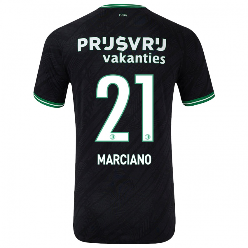 Gyermek Ofir Marciano #21 Fekete Zöld Idegenbeli Jersey 2024/25 Mez Póló Ing