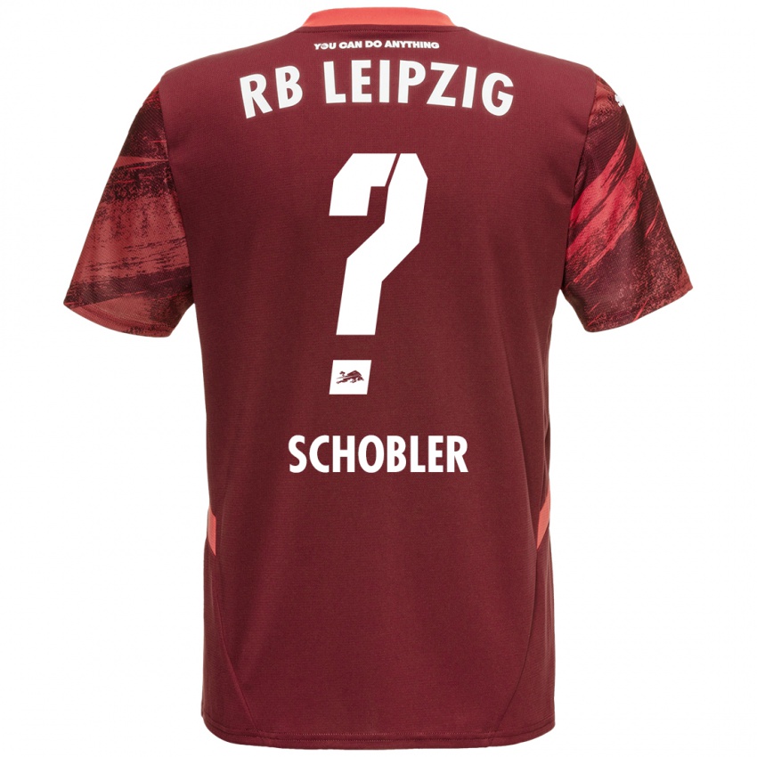 Gyermek Laurin Schößler #0 Burgundia Idegenbeli Jersey 2024/25 Mez Póló Ing