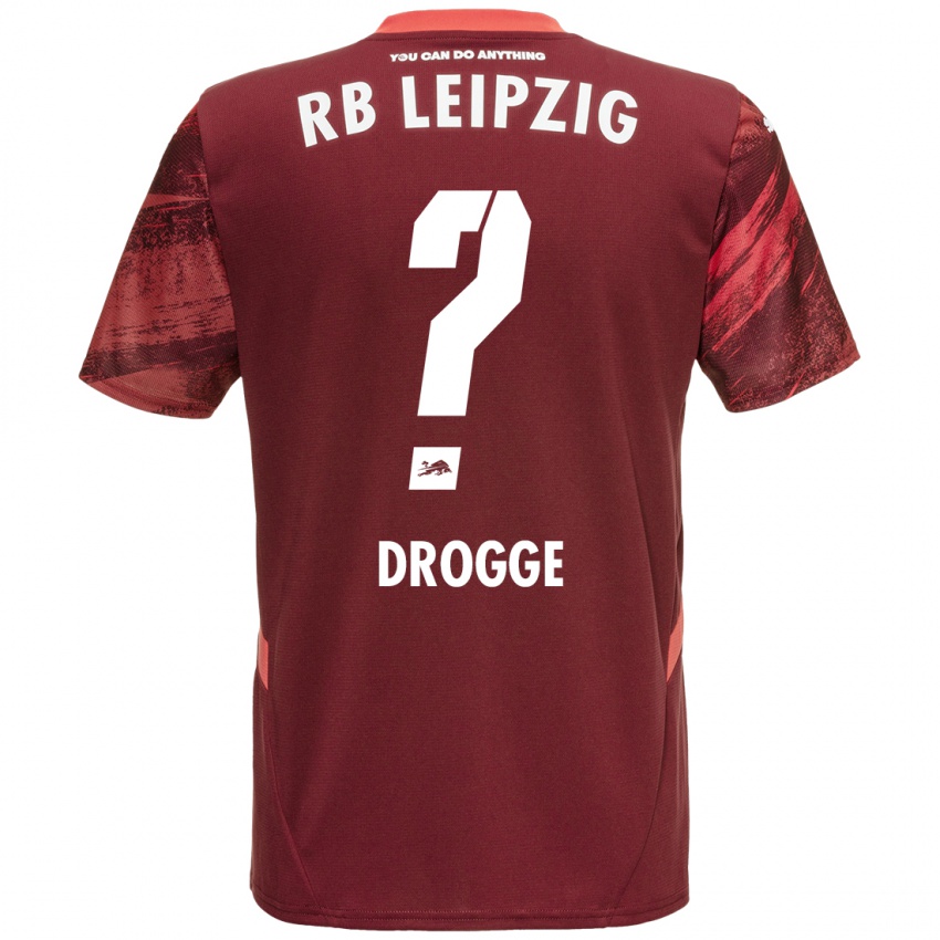 Gyermek Lennert Drogge #0 Burgundia Idegenbeli Jersey 2024/25 Mez Póló Ing