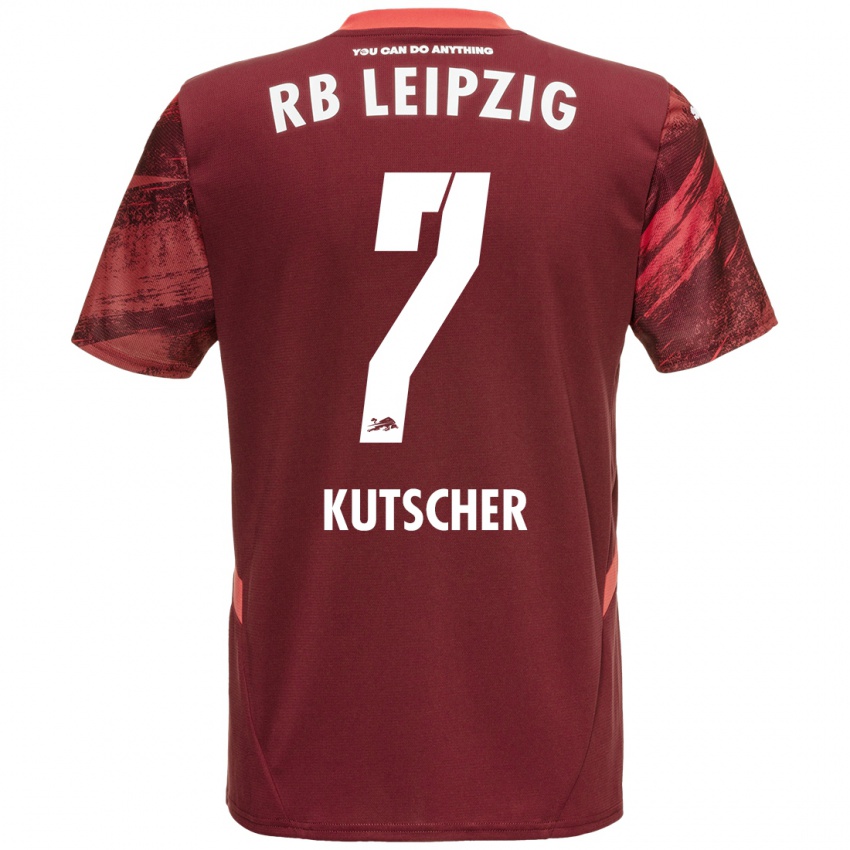 Gyermek Matthes Kutscher #7 Burgundia Idegenbeli Jersey 2024/25 Mez Póló Ing