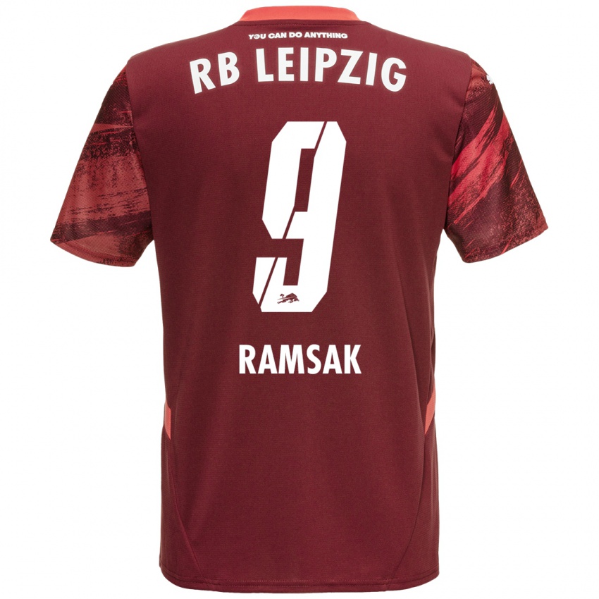 Gyermek Robert Ramsak #9 Burgundia Idegenbeli Jersey 2024/25 Mez Póló Ing