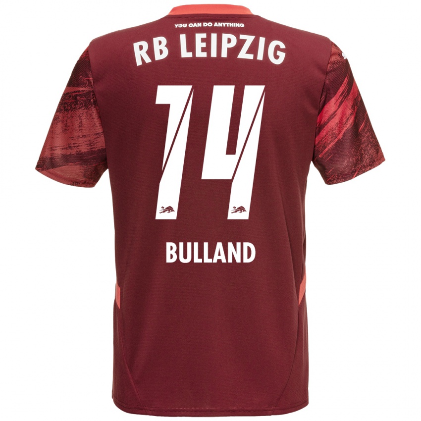 Gyermek Anton Bulland #14 Burgundia Idegenbeli Jersey 2024/25 Mez Póló Ing