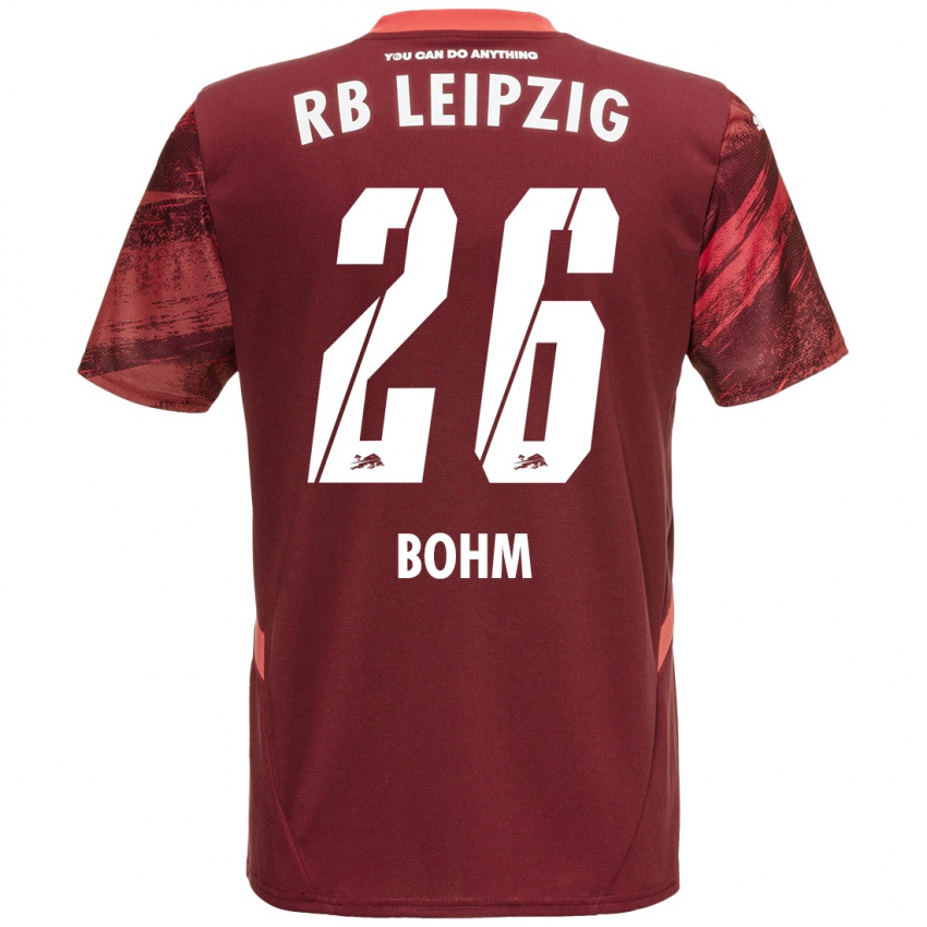 Gyermek Pepe Böhm #26 Burgundia Idegenbeli Jersey 2024/25 Mez Póló Ing