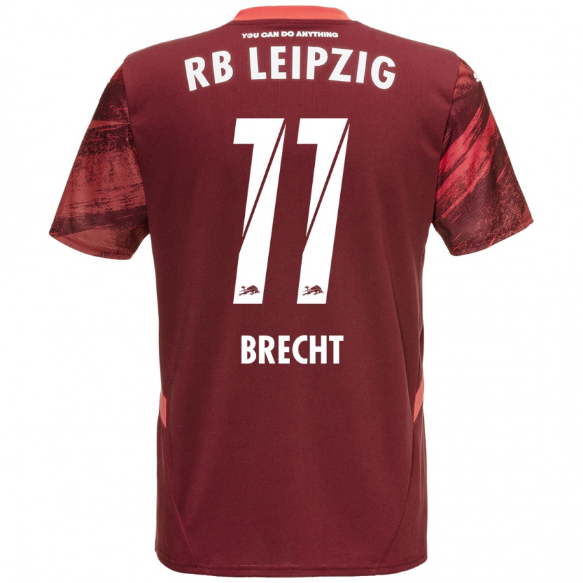 Gyermek Barbara Brecht #11 Burgundia Idegenbeli Jersey 2024/25 Mez Póló Ing