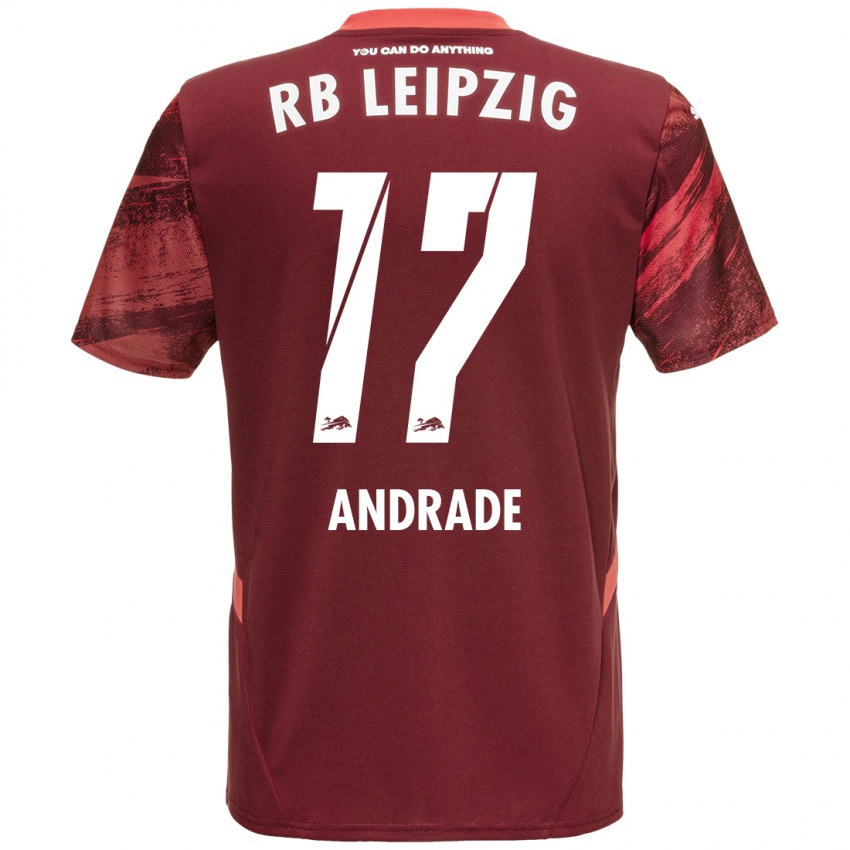 Gyermek Lydia Andrade #17 Burgundia Idegenbeli Jersey 2024/25 Mez Póló Ing