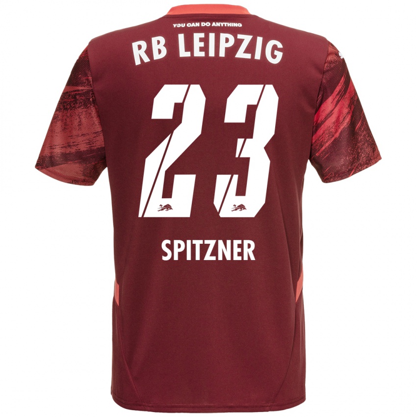 Gyermek Kyra Spitzner #23 Burgundia Idegenbeli Jersey 2024/25 Mez Póló Ing