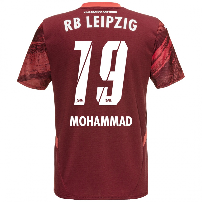 Gyermek Sammy Mohammad #19 Burgundia Idegenbeli Jersey 2024/25 Mez Póló Ing