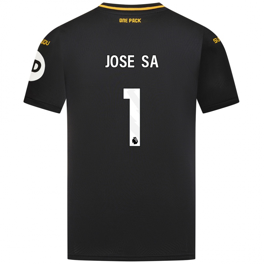 Gyermek Jose Sa #1 Fekete Idegenbeli Jersey 2024/25 Mez Póló Ing