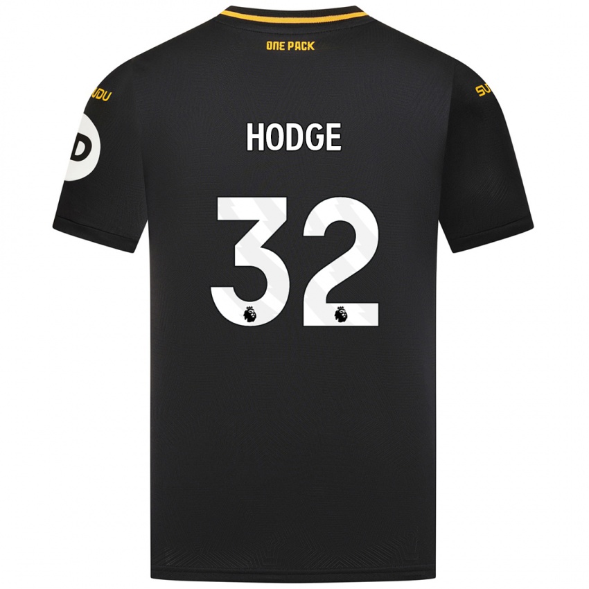 Gyermek Joe Hodge #32 Fekete Idegenbeli Jersey 2024/25 Mez Póló Ing