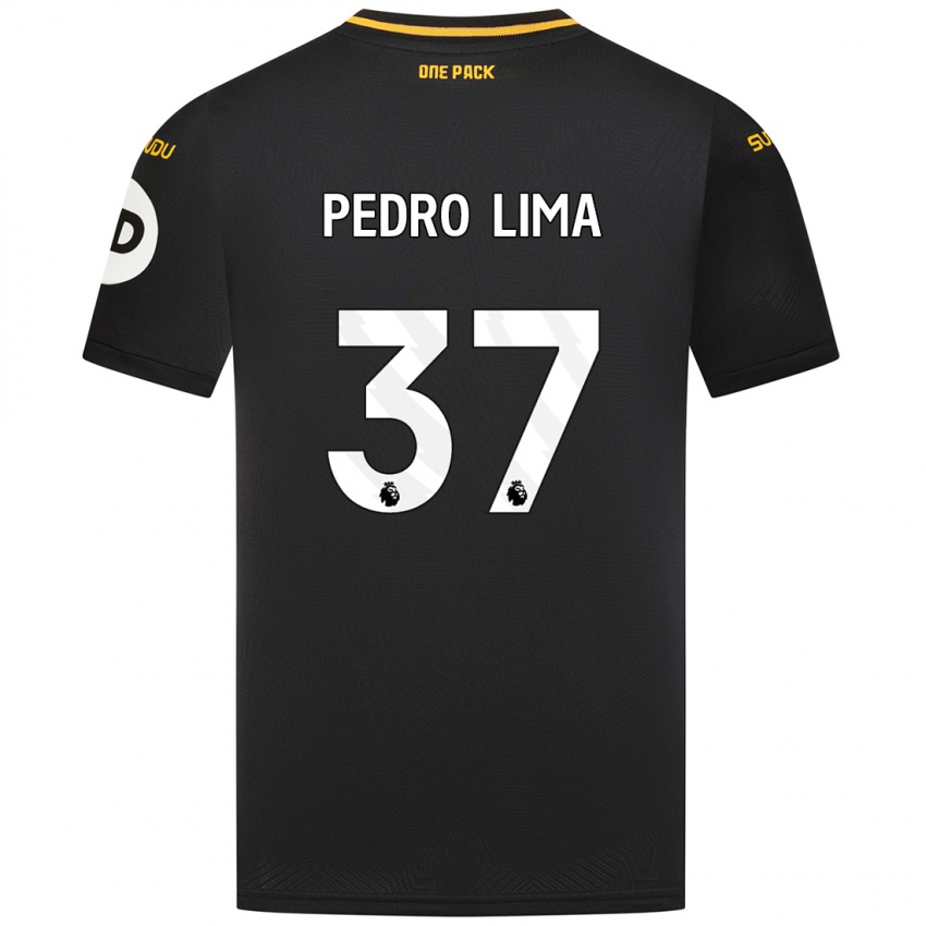 Gyermek Pedro Lima #37 Fekete Idegenbeli Jersey 2024/25 Mez Póló Ing